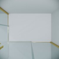 Душевой уголок Grossman Galaxy 100x80x195 300.K33.01.1080.32.00 (золото сатин/прозрачное стекло) - Превью изображения №5 — Интернет-магазин samo.by