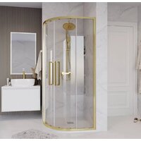 Душевой уголок Grossman Cosmo 90x90x195 301.K33.02.9090.32.00 (золото сатин/прозрачное стекло) - Превью изображения №9 — Интернет-магазин samo.by