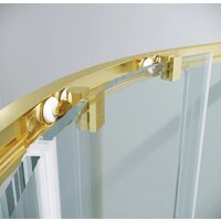 Душевой уголок Grossman Cosmo 90x90x195 301.K33.02.9090.32.00 (золото сатин/прозрачное стекло) - Превью изображения №4 — Интернет-магазин samo.by