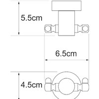 Крючок для ванны Wasserkraft Donau K-9423D - Превью изображения №3 — Интернет-магазин samo.by