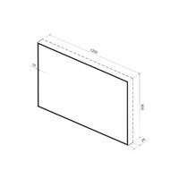  Wellsee Зеркало с фоновой LED-подсветкой 7 Rays' Spectrum 172201090, 120 х 80 см (с сенсором и регулировкой яркости освещения) - Превью изображения №10 — Интернет-магазин samo.by