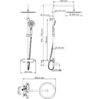 Душевая система  Wasserkraft A18801 - Превью изображения №15 — Интернет-магазин samo.by