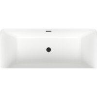 Ванна Wellsee DeSire 175,5x76 231503003 (отдельностоящая ванна белый глянец, экран, ножки, сифон-автомат матовый черный) - Превью изображения №4 — Интернет-магазин samo.by