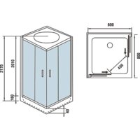 Душевая кабина WeltWasser WW500 Laine 802 - Превью изображения №9 — Интернет-магазин samo.by