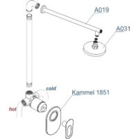 Душевая система  Wasserkraft A12831 - Превью изображения №4 — Интернет-магазин samo.by