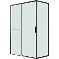 Душевая стенка Grossman Style 80x195 200.K33.05.80.21.00 (черный матовый, стекло прозрачное) - Превью изображения №2 — Интернет-магазин samo.by