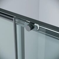 Душевая стенка Grossman Style 80x195 200.K33.05.80.21.00 (черный матовый, стекло прозрачное) - Превью изображения №10 — Интернет-магазин samo.by