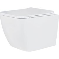 Унитаз подвесной Roxen Cube в комплекте с инсталляцией StounFix Dual Fresh 6 в 1 968469 (кнопка: брашированное золото) - Превью изображения №4 — Интернет-магазин samo.by