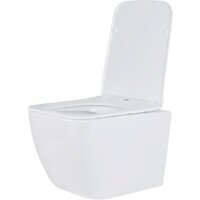 Унитаз подвесной Roxen Cube в комплекте с инсталляцией StounFix Dual Fresh 6 в 1 968469 (кнопка: брашированное золото) - Превью изображения №7 — Интернет-магазин samo.by