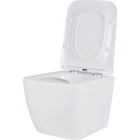 Унитаз подвесной Roxen Cube в комплекте с инсталляцией StounFix Dual Fresh 6 в 1 968469 (кнопка: брашированное золото) - Превью изображения №8 — Интернет-магазин samo.by