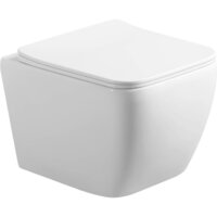 Унитаз подвесной Roxen Cube в комплекте с инсталляцией StounFix Dual Fresh 6 в 1 968469 (кнопка: брашированное золото) - Превью изображения №6 — Интернет-магазин samo.by