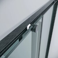 Душевой уголок Grossman Galaxy 100x80x195 300.K33.01.1080.42.00 (графит сатин/прозрачное стекло) - Превью изображения №9 — Интернет-магазин samo.by