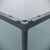 Душевой уголок Grossman Galaxy 100x80x195 300.K33.01.1080.42.00 (графит сатин/прозрачное стекло) - Превью изображения №7 — Интернет-магазин samo.by