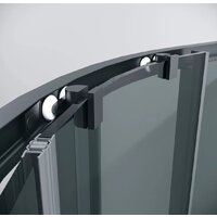 Душевой уголок Grossman Cosmo 90x90x195 301.K33.02.9090.21.10 (черный матовый/тонированное стекло) - Превью изображения №4 — Интернет-магазин samo.by