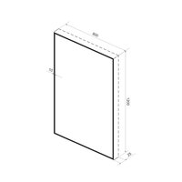  Wellsee Зеркало с фоновой LED-подсветкой 7 Rays' Spectrum 172201080, 80 х 120 см (с сенсором и регулировкой яркости освещения) - Превью изображения №9 — Интернет-магазин samo.by