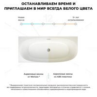 Ванна Wellsee Belle Spa 2.0 160x75 235802001 (пристенная ванна (левая) белый глянец, экран, каркас, сифон-автомат хром) - Превью изображения №7 — Интернет-магазин samo.by