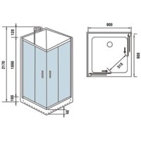 Душевая кабина WeltWasser WW500 Laine 901 - Превью изображения №8 — Интернет-магазин samo.by