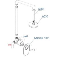 Душевая система  Wasserkraft A12830 - Превью изображения №4 — Интернет-магазин samo.by