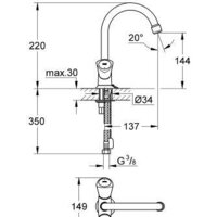 Смеситель Grohe Costa S [21338001] - Превью изображения №2 — Интернет-магазин samo.by