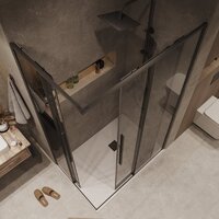 Душевой уголок Grossman Galaxy 100x70x195 300.K33.01.1070.21.10 (черный матовый/тонированное стекло) - Превью изображения №10 — Интернет-магазин samo.by