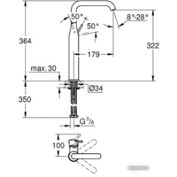 Смеситель Grohe Essence New 32901001 (хром) - Превью изображения №2 — Интернет-магазин samo.by