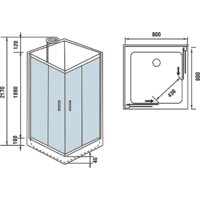 Душевая кабина WeltWasser WW500 Laine 801 - Превью изображения №8 — Интернет-магазин samo.by