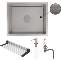 Кухонная мойка Roxen Uno 560210-54-GR сатин/текстурная (с ролл-матом и дозатором) - Превью изображения №10 — Интернет-магазин samo.by