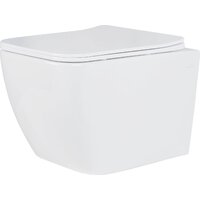 Унитаз подвесной Roxen Cube One Rimless 6 в 1 StounFix Dual Fresh 616329 (оружейная сталь/металл) - Превью изображения №5 — Интернет-магазин samo.by