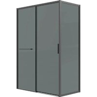 Душевая стенка Grossman Style 80x195 200.K33.05.80.21.10 (черный матовый, стекло тонированное) - Превью изображения №2 — Интернет-магазин samo.by