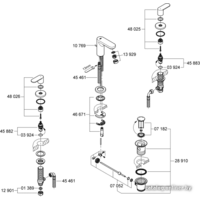Смеситель Grohe Eurosmart Cosmopolitan 20187000 - Превью изображения №3 — Интернет-магазин samo.by