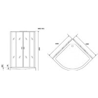 Душевая кабина Niagara NG-6002-01G 100x100x210 (прозрачное стекло) - Превью изображения №2 — Интернет-магазин samo.by