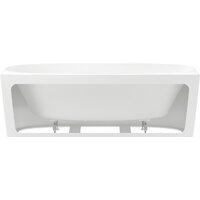 Ванна Wellsee Belle Spa 2.0 170x75 235804003 (пристенная ванна белый глянец, экран, каркас, сифон-автомат матовый черный) - Превью изображения №3 — Интернет-магазин samo.by