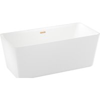 Ванна Wellsee DeSire 167,5x78 231502004 (отдельностоящая ванна белый глянец, экран, ножки, сифон-автомат золото) - Превью изображения №2 — Интернет-магазин samo.by