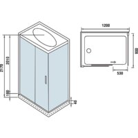 Душевая кабина WeltWasser WW500 Laine 1214 - Превью изображения №11 — Интернет-магазин samo.by