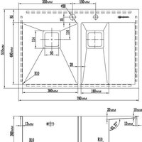 Кухонная мойка Omoikiri Akisame 78-2-LG-R - Превью изображения №2 — Интернет-магазин samo.by