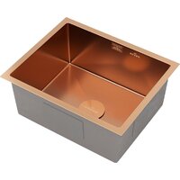 Кухонная мойка Roxen Uno 560210-54BR-V бронза/текстурная PVD покрытие (с ролл-матом и дозатором) - Превью изображения №12 — Интернет-магазин samo.by