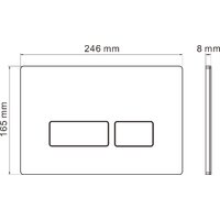 Унитаз подвесной Roxen Cube One Rimless 6 в 1 StounFix Dual Fresh 606295 (кнопка: матовая) - Превью изображения №26 — Интернет-магазин samo.by
