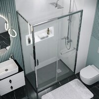 Душевая стенка Grossman Style 90x195 200.K33.05.90.10.00 (хром,стекло прозрачное) - Превью изображения №3 — Интернет-магазин samo.by