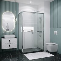 Душевая стенка Grossman Style 90x195 200.K33.05.90.10.00 (хром,стекло прозрачное) - Превью изображения №2 — Интернет-магазин samo.by
