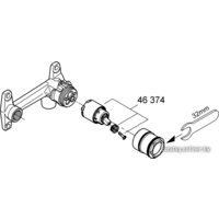Скрытый механизм Grohe Veris 32635000 - Превью изображения №3 — Интернет-магазин samo.by