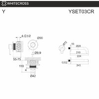 Смеситель Whitecross Y YSET03GL (золото) - Превью изображения №3 — Интернет-магазин samo.by
