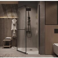 Душевой уголок Grossman Pragma 90x90x195 302.K33.03.9090.42.00 (графит сатин/прозрачное стекло) - Превью изображения №8 — Интернет-магазин samo.by