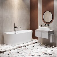 Ванна Wellsee Belle Spa 2.0 170x75 235804002 (пристенная ванна белый глянец, экран, каркас, сифон-автомат глянцевый белый) - Превью изображения №8 — Интернет-магазин samo.by
