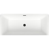 Ванна Wellsee DeSire 167,5x78 231502003 (отдельностоящая ванна белый глянец, экран, ножки, сифон-автомат матовый черный) - Превью изображения №4 — Интернет-магазин samo.by