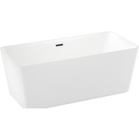 Ванна Wellsee DeSire 167,5x78 231502003 (отдельностоящая ванна белый глянец, экран, ножки, сифон-автомат матовый черный) - Превью изображения №2 — Интернет-магазин samo.by