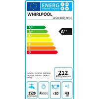 Встраиваемая посудомоечная машина Whirlpool WSIO 3O23 PFE X - Превью изображения №2 — Интернет-магазин samo.by