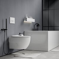 Унитаз подвесной Roxen Porto в комплекте с инсталляцией StounFix Dual Fresh 6 в 1 966779 (кнопка: серый гранит) - Превью изображения №12 — Интернет-магазин samo.by