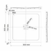 Душевой поддон Wasserkraft Dinkel 58T03 - Превью изображения №2 — Интернет-магазин samo.by