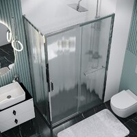 Душевая стенка Grossman Style 90x195 200.K33.05.90.10.02 (хром,стекло шиншилла) - Превью изображения №3 — Интернет-магазин samo.by