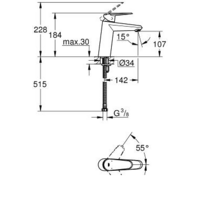 Смеситель Grohe Eurodisc Cosmopolitan [23449002] - Превью изображения №2 — Интернет-магазин samo.by
